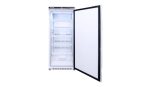 Flexaline upright biomedical freezer front facing door open